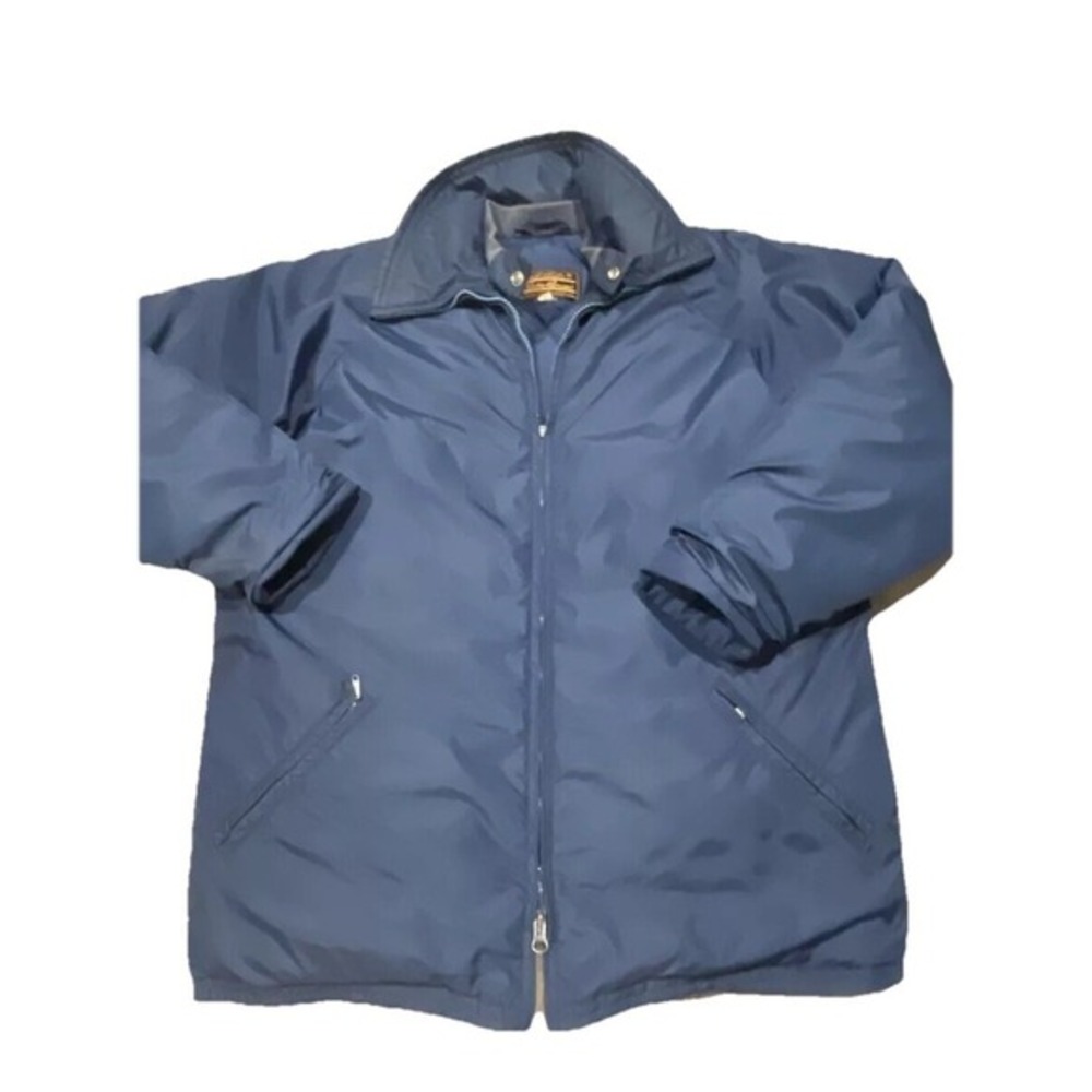 Vintage Eddie Bauer Jacket Mens Large Blue Goose Down‎ Puffer 70s